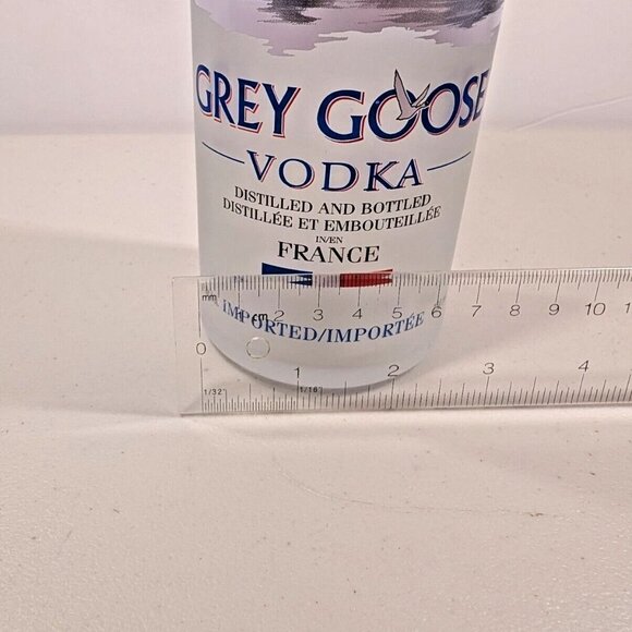 Grey Goose Vodka Tumbler Glass Upcycled from bottle 7" inch FROSTED GLASS - Picture 4 of 7
